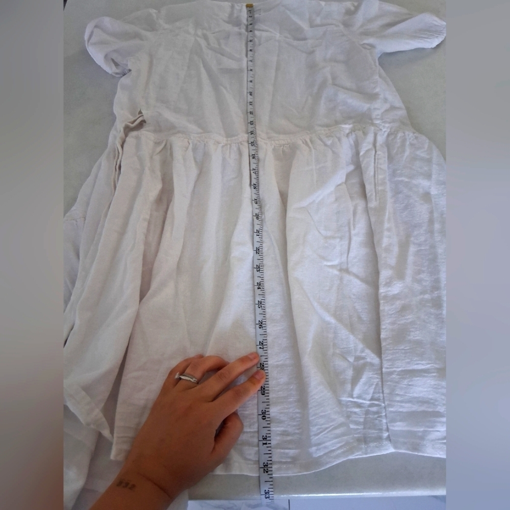 NWT Silver Jeans/ Elegant White Linen Blend Wrap/ Mini Dress/ US XS - Picture 11 of 12